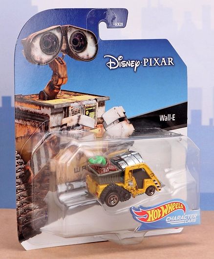 Disney Pixar Die Cast & Free Wheel Wall E Toy Car - Yellow