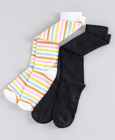 Pine Kids Anti Microbial & Biowashed Socks Set of 2 Pairs - Multicolour