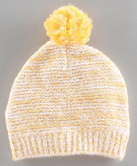 Babyoye Woollen Cap Yellow - Diameter 9.5 cm