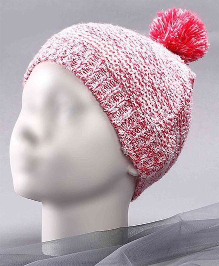 Babyoye Woollen Cap Pink - Diameter 12 cm
