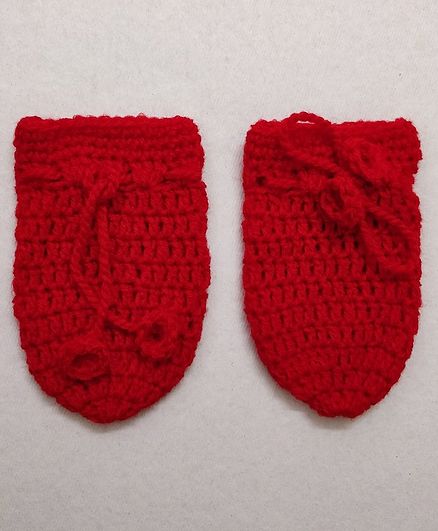 Knit Masters Solid Mittens - Red
