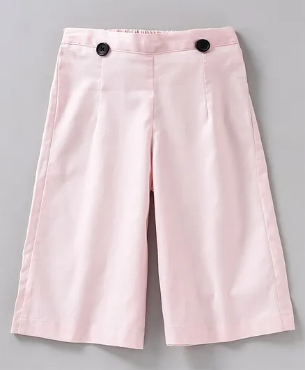 Snowflakes Solid Culottes - Baby Pink