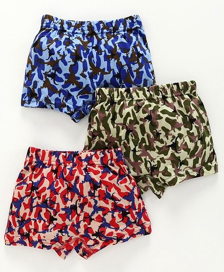 Red Rose Boxers Pack Of 3 - Multicolor