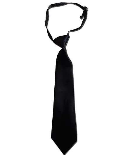 NEO NATIVES Solid Satin Tie - Black
