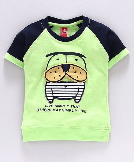 Jb Club Printed Half Sleeves Tee - Green