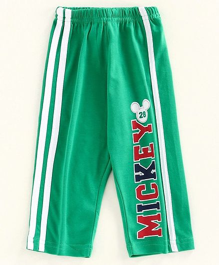 Bodycare Full Length Track Pant Mickey Print - Green