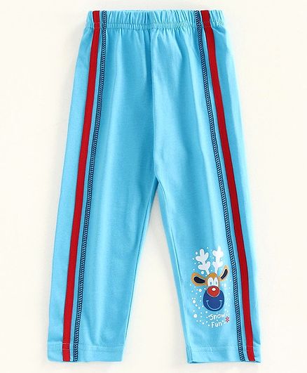 Bodycare Full Length lounge Pant Deer Print - Blue