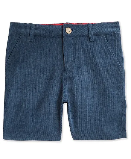 Cherry Crumble By Nitt Hyman Solid Shorts - Blue