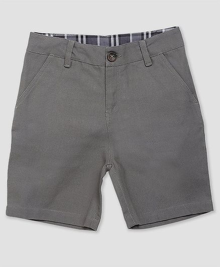 Cherry Crumble By Nitt Hyman Solid Colour Shorts - Grey