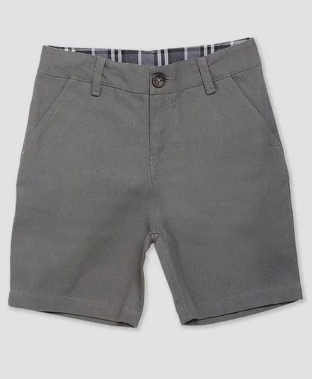 Cherry Crumble By Nitt Hyman Solid Colour Shorts - Grey