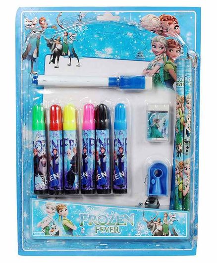 Funcart Stationary Set with Practice Board & Marker Pack of 1 - 12 Pieces