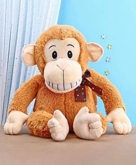 Chun Mun Stuff Chimpanzee Soft Toy Brown - Height 40 cm