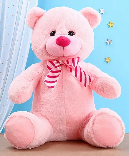 Chun Mun Stuff Rambo Teddy Soft Toy Pink - Height 39.5 cm