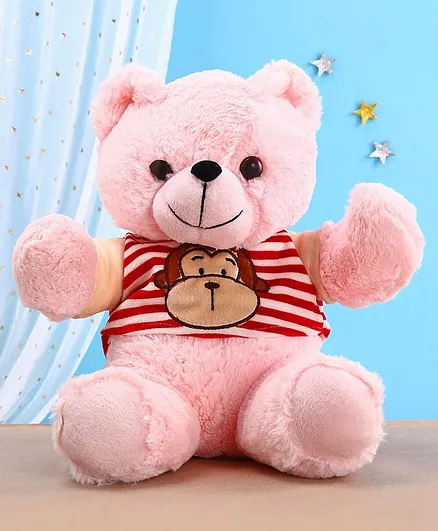 Chun Mun Teddy Bear Soft Toy Pink - Height 30 cm