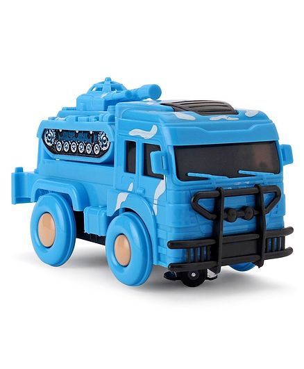 Battery Operated Army Truck - Blue