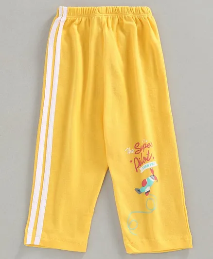 Tango Full Length Pajama Super Pilot Print - Yellow