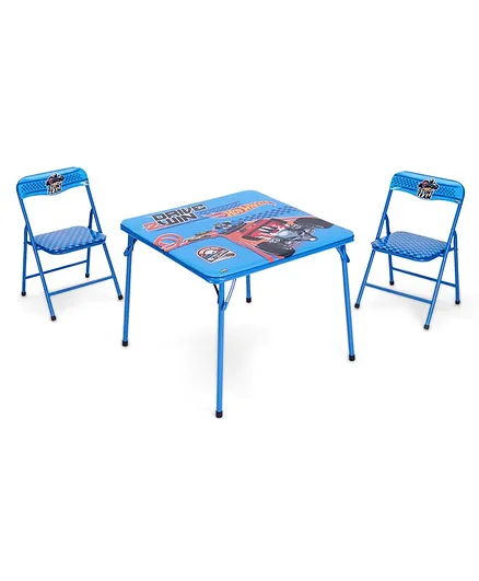 Hot Wheels Table And Chair Set - Blue