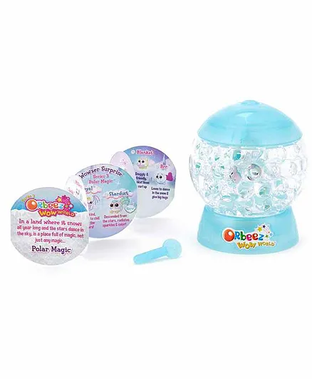 Orbeez Wowzer Surprise Polar Magic Beads in Globe - Blue