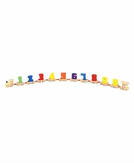 Tinykart Wooden Educational Numbers Train Set - Multicolor