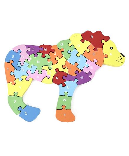Tinykart Lion Alphanumeric Puzzle - Multicolor