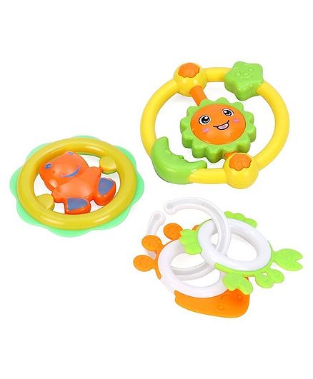 Ratnas Baby Rattles Multicolor - Set of 3