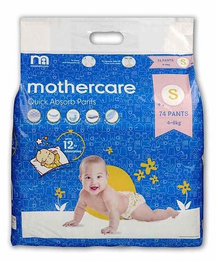 Mothercare Extra Absorb Pant Style Diapers Small - 74 Pieces