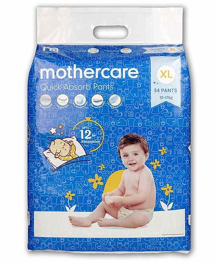 Mothercare Extra Absorb Pant Style Diapers Extra Large - 54 Pieces