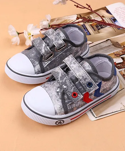 Cute Walk by Babyhug Casual Canvas Shoes - Grey
