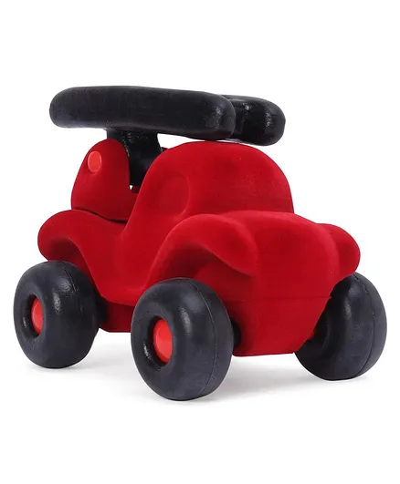 Rubbabu Free Wheel Fire Engine Toy Vehicle - Red