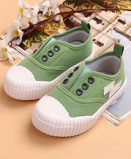 Cute Walk by Babyhug Canvas Shoes - Green