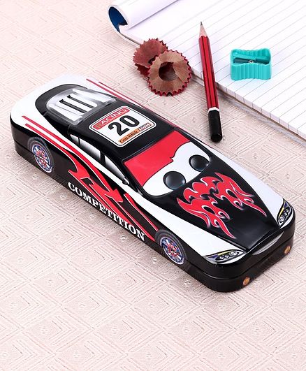 Car Shaped Pencil Boxes Pack of 2 - Black