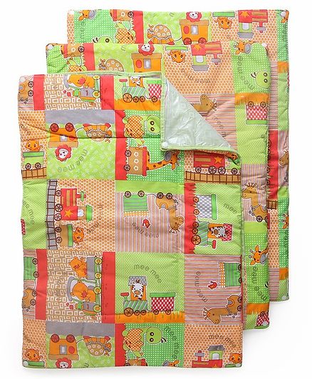 Mee Mee Mattress Protector Mat Animal Print - Multicolor