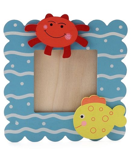Home Shape Photo Frame - Blue