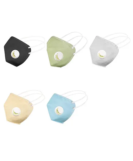 JS Care GC-N95 Pack Of 5 Face Masks - Multi Color