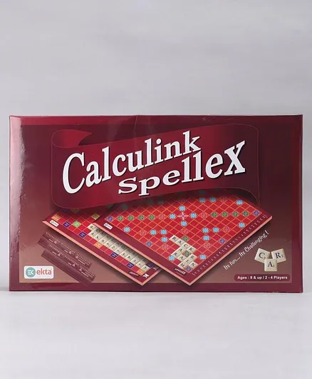 Ekta Calculink Spellex Board Game - Red