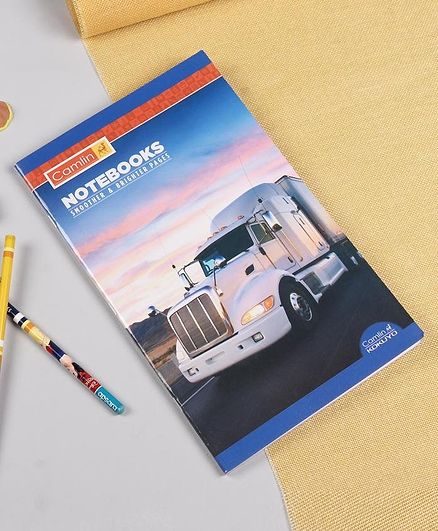 Camlin Unruled Soft Cover Notebook Vehicle Print - 172 Pages