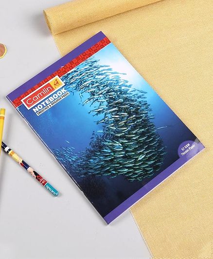 Camlin Four Line Ruled Notebook - 180 Pages