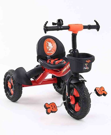 Plug & Play Tricycle With Manual Bell - Orange