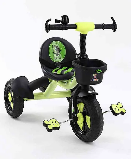 Plug & Play Tricycle With Manual Bell - Green