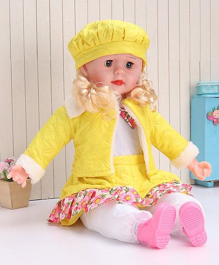 ToyMark Musical Fashion Doll Yellow - Height 36.5 cm
