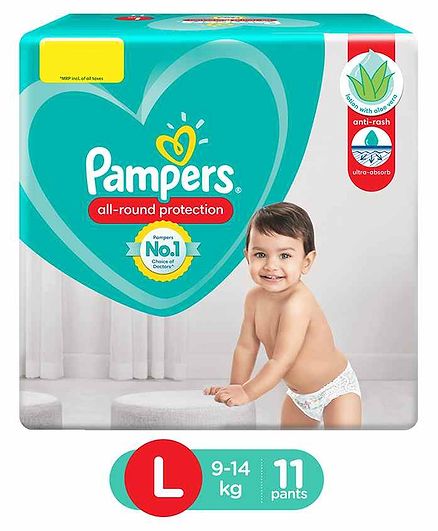 Pampers Pants Style Diapers Large - 11 Pieces