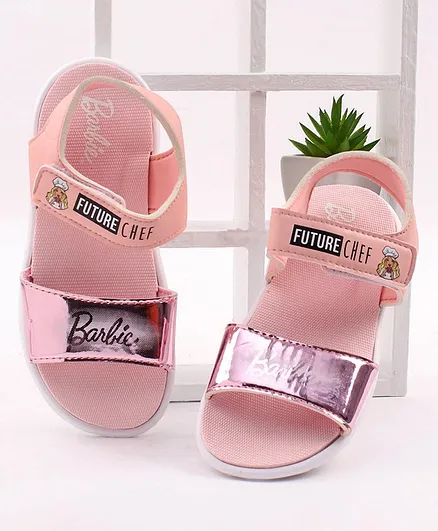 Barbie Sandals Future Chef Print - Pink