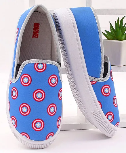 Marvel Captain America Print Casual Shoes - Blue