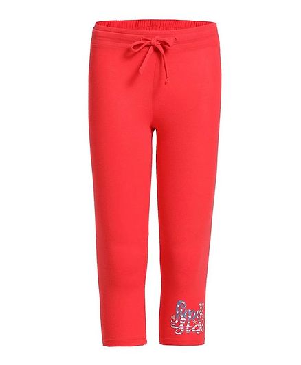 JOCKEY Super Star Print Capri - Hibiscus Red