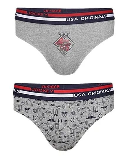 JOCKEY Pack of 2 Printed Briefs - Assorted Multi Colour