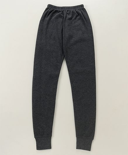 Jockey Kids Solid Colour Full Length Thermal Leggings - Off White
