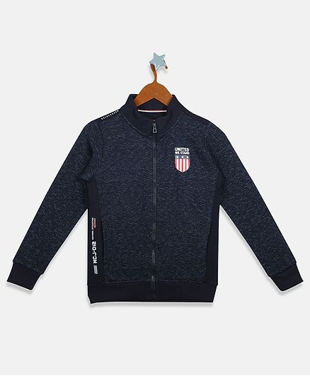 Monte Carlo Full Sleeves Solid Jacket - Navy