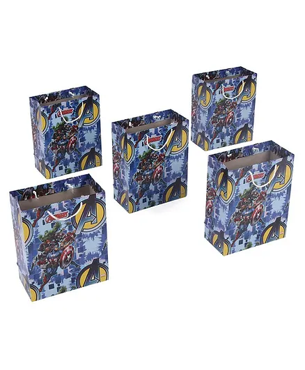 Marvel Avengers Gift Bags Blue - Pack of 5