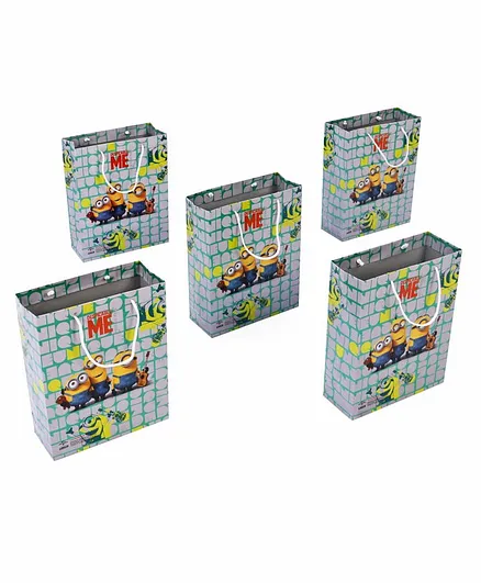 Disney Minnions Themed Gift Bags Multicolor - Pack of 5