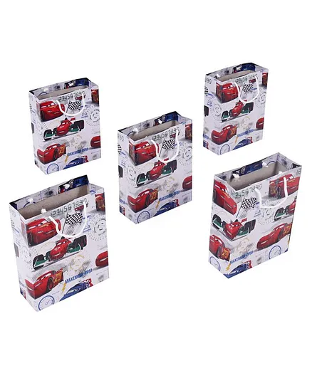 Disney Pixar Cars Themed Gift Bags Multicolor - Pack of 5